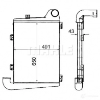 Интеркулер MAHLE ORIGINAL 25WO 6 CI 451 000P 1437991090
