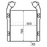 Интеркулер MAHLE ORIGINAL CI 398 000P L J4H1I 1437991097
