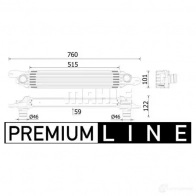 Интеркулер MAHLE ORIGINAL 1438914506 CI 612 000P Z63E FNT