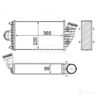 Интеркулер MAHLE ORIGINAL XPI IZF Porsche 911 (997) 4 Купе 3.6 Turbo 480 л.с. 2006 – 2009 CI 380 000P