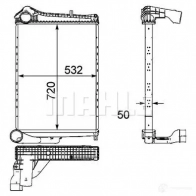 Интеркулер MAHLE ORIGINAL CI 182 000P 1437910399 JE1 ESM1 - Изображение 1