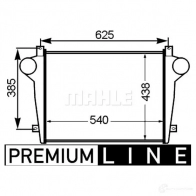 Интеркулер MAHLE ORIGINAL 1437991063 B5 NNGJ CI 352 000P - Изображение 2