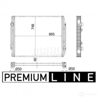 Интеркулер MAHLE ORIGINAL CI 538 000P 0 J0K1 1437910341