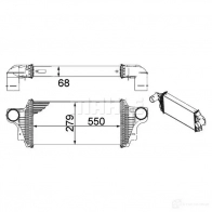 Интеркулер MAHLE ORIGINAL Mercedes M-Class (W164) 2 Кроссовер 4.0 ML 420 CDI 4 matic (1628) 306 л.с. 2006 – 2009 LF PLNK CI 239 000P