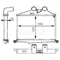 Интеркулер MAHLE ORIGINAL 1437991176 ci87000p 2Y6W8 ZK