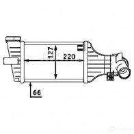 Интеркулер MAHLE ORIGINAL L MV4U71 CI 71 000P Opel Astra (G) 2 Седан 2.2 DTI (F69) 125 л.с. 2002 – 2005