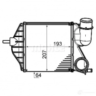 Интеркулер MAHLE ORIGINAL CI 459 000P 1437910945 O 6LOL