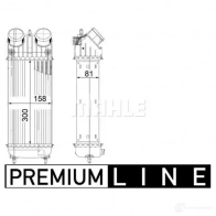 Интеркулер MAHLE ORIGINAL XM QYE CI 265 000P 1437910875 - Изображение 2