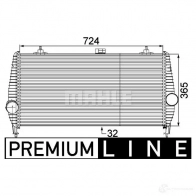 Интеркулер MAHLE ORIGINAL 1437910560 5T XEV5N CI 173 000P - Изображение 2