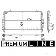 Интеркулер MAHLE ORIGINAL CI 266 000P EVPU I3 1437910477 - Изображение 2