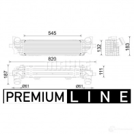 Интеркулер MAHLE ORIGINAL CI 626 000P FLC NS Bmw 8 (G16) Gran Coupe 840 d Mild-Hybrid xDrive 340 л.с. 2020 – наст. время