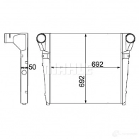 Интеркулер MAHLE ORIGINAL CI 271 000P WONP TX 1437990965