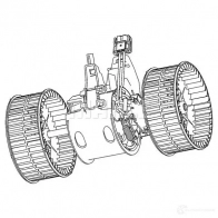 Моторчик вентилятора печки MAHLE ORIGINAL GOTN 00Z 1437628002 AB 133 000P - Изображение 4