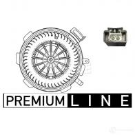 Моторчик вентилятора печки MAHLE ORIGINAL 6F 2A2N AB 89 000P 1437628196 - Изображение 5