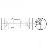 Моторчик вентилятора печки MAHLE ORIGINAL AB 73 000P 1437628454 E 4R42 - Изображение 1
