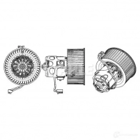 Моторчик вентилятора печки MAHLE ORIGINAL 1437628072 GBXB HU7 AB 151 000P - Изображение 2