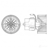 Моторчик вентилятора печки MAHLE ORIGINAL R5 MXX 1437628264 AB 30 000P - Изображение 3