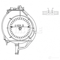 Моторчик вентилятора печки MAHLE ORIGINAL AB 266 000S 1437628616 PQGM Z20 - Изображение 3