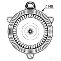 Моторчик вентилятора печки MAHLE ORIGINAL C3 T41 AB 267 000P 1437628525 - Изображение 2