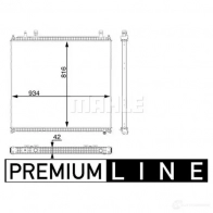 Интеркулер MAHLE ORIGINAL 1437626866 4R CIM CR 105 000P