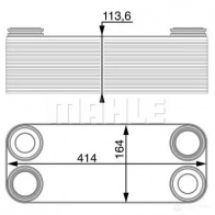 Масляный радиатор АКПП MAHLE ORIGINAL 1437987880 04S M6M CLC 14 000P