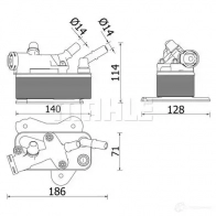 Масляный радиатор АКПП MAHLE ORIGINAL CLC 225 000P 1437987772 RZ6 OP - Изображение 12