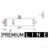 Масляный радиатор АКПП MAHLE ORIGINAL 1437987796 C 1MQG0 CLC 49 000P - Изображение 3