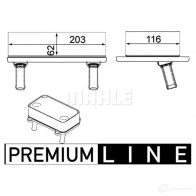 Масляный радиатор двигателя MAHLE ORIGINAL 1437588584 YPY WSBU CLC 29 000P - Изображение 2