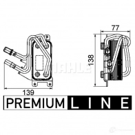 Масляный радиатор двигателя MAHLE ORIGINAL MNKEK7 0 1437588578 CLC 67 000P - Изображение 2