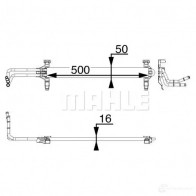 Масляный радиатор двигателя MAHLE ORIGINAL Porsche Panamera (970) 1 Хэтчбек 4.8 GTS 440 л.с. 2013 – 2016 CLC 81 000P CO DH5QU