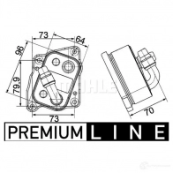 Масляный радиатор двигателя MAHLE ORIGINAL CLC 107 000P 1437577181 F8 3MP - Изображение 2