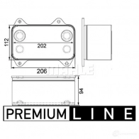 Масляный радиатор двигателя MAHLE ORIGINAL BM1T U 1437578225 CLC 63 000P - Изображение 2