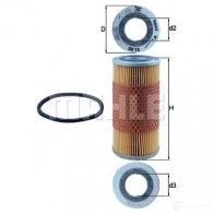 Масляный фильтр MAHLE ORIGINAL 0UN6RBF OX 12D 2359768 77 655566 - Изображение 6