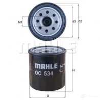 Масляный фильтр MAHLE ORIGINAL 2359664 70 367063 4GA00 OC 534 - Изображение 5