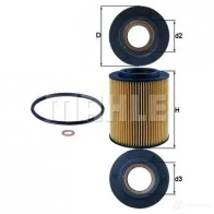 Масляный фильтр MAHLE ORIGINAL 2359791 OX 154/1D ECO 78504045 OX 154/1D - Изображение 3