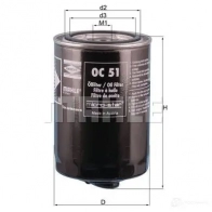 Масляный фильтр MAHLE ORIGINAL 79811 068 2359658 OC 51 OF DUQYHY5 - Изображение 4