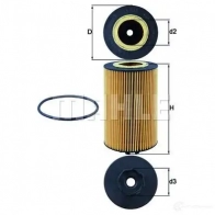 Масляный фильтр MAHLE ORIGINAL 9EGGKG 1194164420 724 26677 OX 1140D