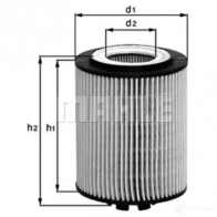 Масляный фильтр MAHLE ORIGINAL OX 367D 76832802 OX 367D ECO 2359870 - Изображение 2