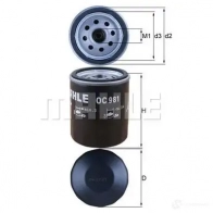 Фильтр масляный MAHLE ORIGINAL 705 15879 OC981 2359729 OOFZI - Изображение 4