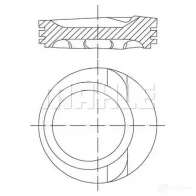 Поршень MAHLE ORIGINAL 56 01758 1W HY8R3 Volkswagen 030 68 01