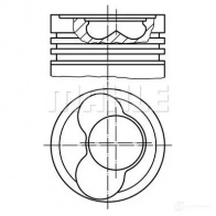 Поршень MAHLE ORIGINAL Volkswagen Transporter (T4) 4 Автобус 2.5 TDI Syncro 102 л.с. 1996 – 2003 030 58 02 6RTBLOC 56 10658 1