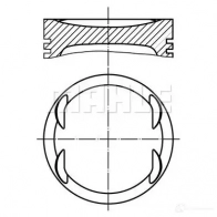 Поршень MAHLE ORIGINAL 56 03918 L H961LMP 012 19 02 Opel Astra (H) 3 Универсал 1.4 (L35) 90 л.с. 2004 – 2010