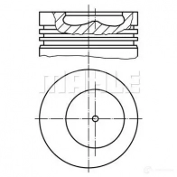 Поршень MAHLE ORIGINAL 59 83048 0 009 07 00 Fiat Ducato (230) 1 Автобус 2.5 TD 4x4 116 л.с. 1994 – 2001 XLSPF3R