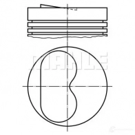 Поршень MAHLE ORIGINAL 56 04508 0 JM340V Fiat Tempra (159) 2 Универсал 1.9 TD (159.AI. 159.BI. 159.CU. 159.AU) 90 л.с. 1991 – 1995 009 49 00