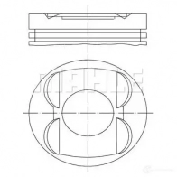 Поршень MAHLE ORIGINAL 4009026589434 Fiat Tempra (159) 2 Седан 1.8 i.e. (159.AN) 110 л.с. 1990 – 1996 0091900 H67M 7