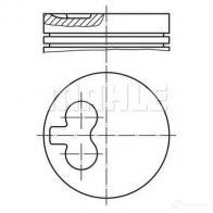 Поршень MAHLE ORIGINAL Ford Fiesta 4 (DX, JA, JB) Хэтчбек 1.8 D 60 л.с. 1995 – 2000 4009026628683 0136302 P 7PXV