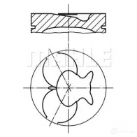 Поршень MAHLE ORIGINAL 56 11978 1 SsangYong Korando 49B3HF 002 24 02