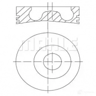 Поршень MAHLE ORIGINAL 016 02 01 8ZKKP0 56 15078 0 2346000