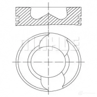 Поршень MAHLE ORIGINAL 030 98 00 MOSRLZ 2347279 56 13238 0