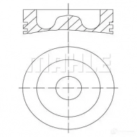 Поршень MAHLE ORIGINAL 2349675 VN 0Q6 4009026940839 061 PI 00128 000